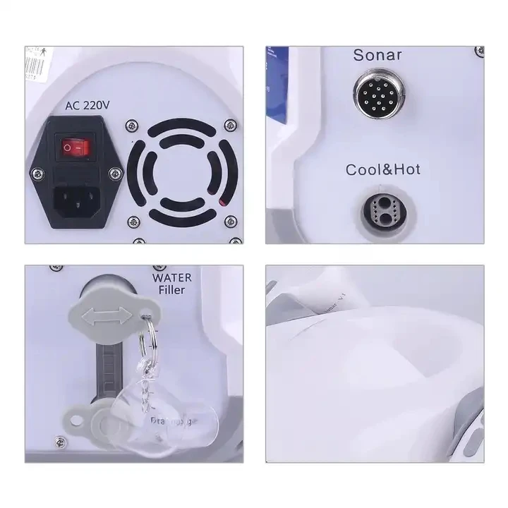 Sonar Magnetic Energy Anti-Aging Roller Device Cryo Electroporation Beauty Device with Needleless Frequency