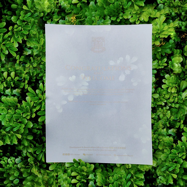 Biodegradable Eco Friendly Recyclable Translucent Sulfuric Acid Paper For Wedding Birthday Invitation Envelope Gift Packaging