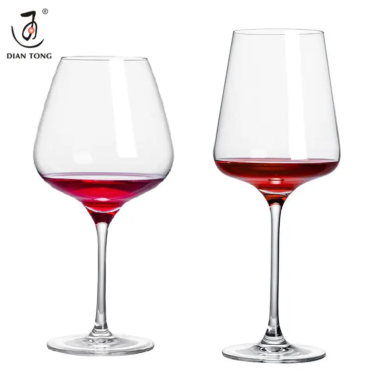 DianTong Custom logo High End Red Wine Glasses White Glass for