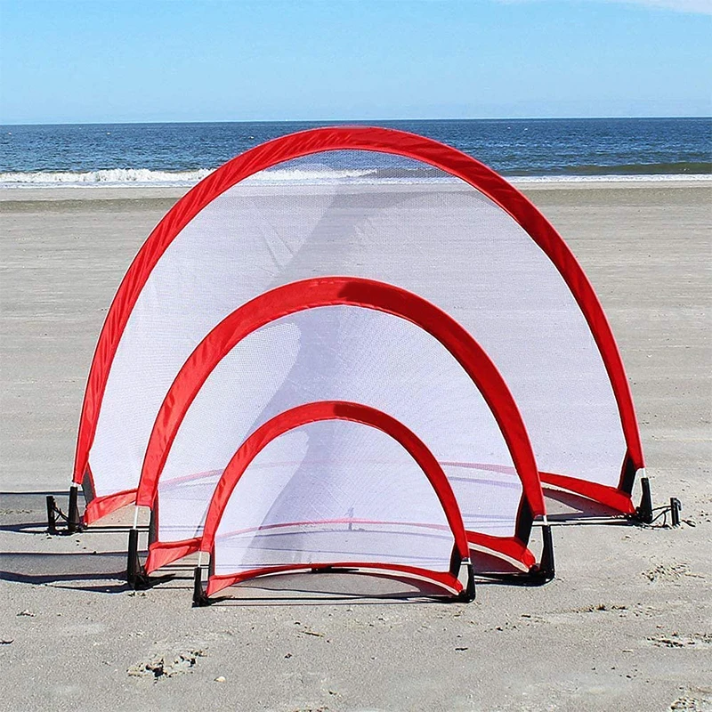 Size Custom Kids Outdoor Set Portable Pop Up foldable Soccer Goal