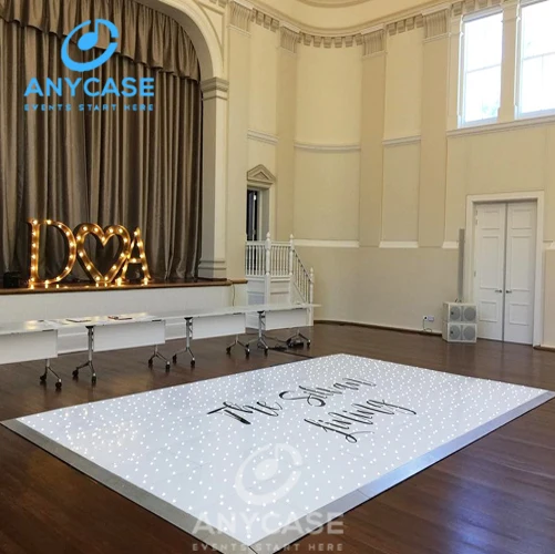 Stage decoration LED starlit star light 16x16ft white starlit led dance floor panel