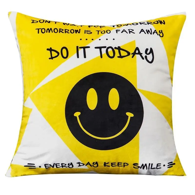 45x45 Geometry Ink Pattern Abstract Pillowcase Nordic Green Decorative Sofa Cushions throw block print linen Pillows Cover