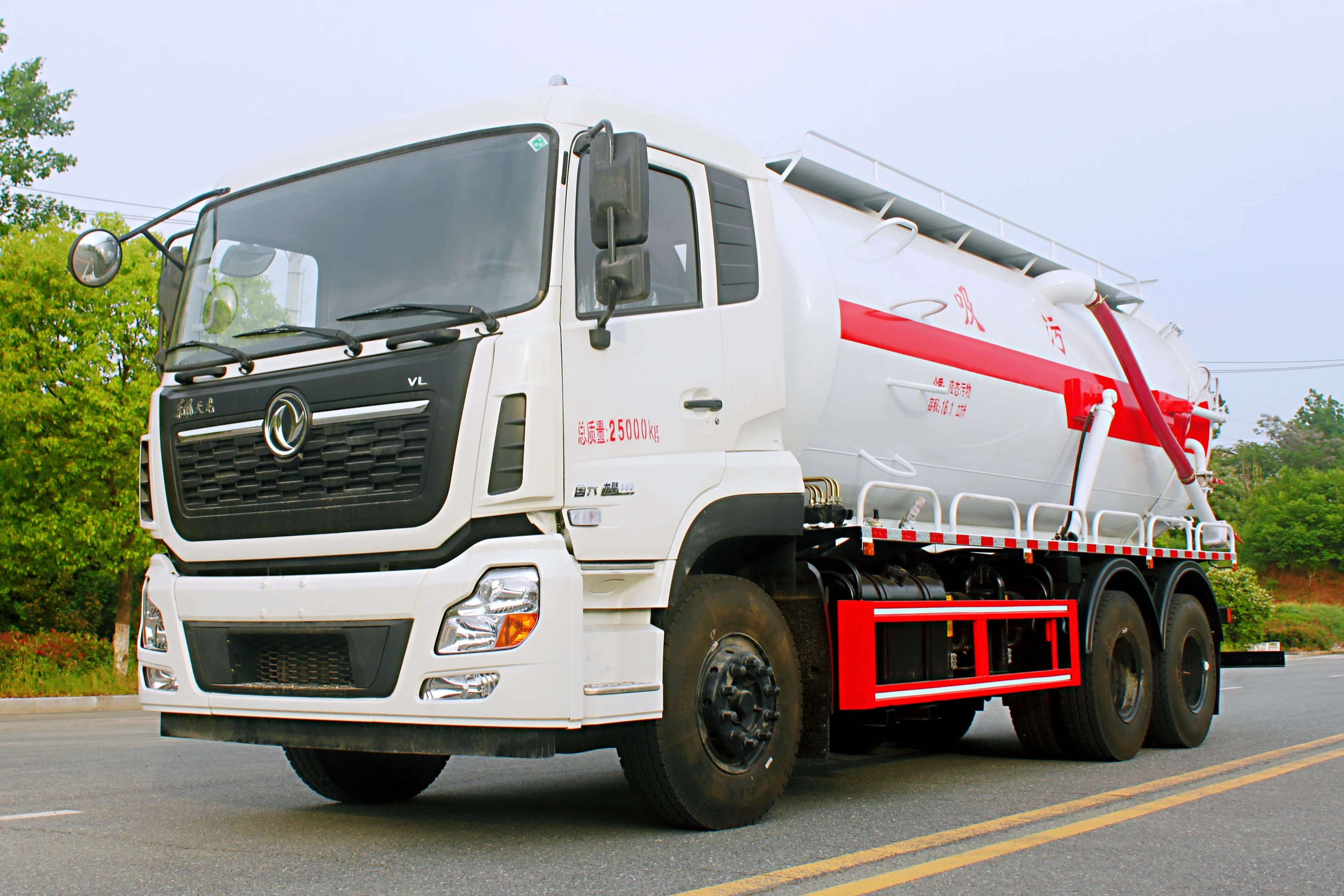 Dongfeng всасывающая канализационная цистерна резервуар для воды 6*4