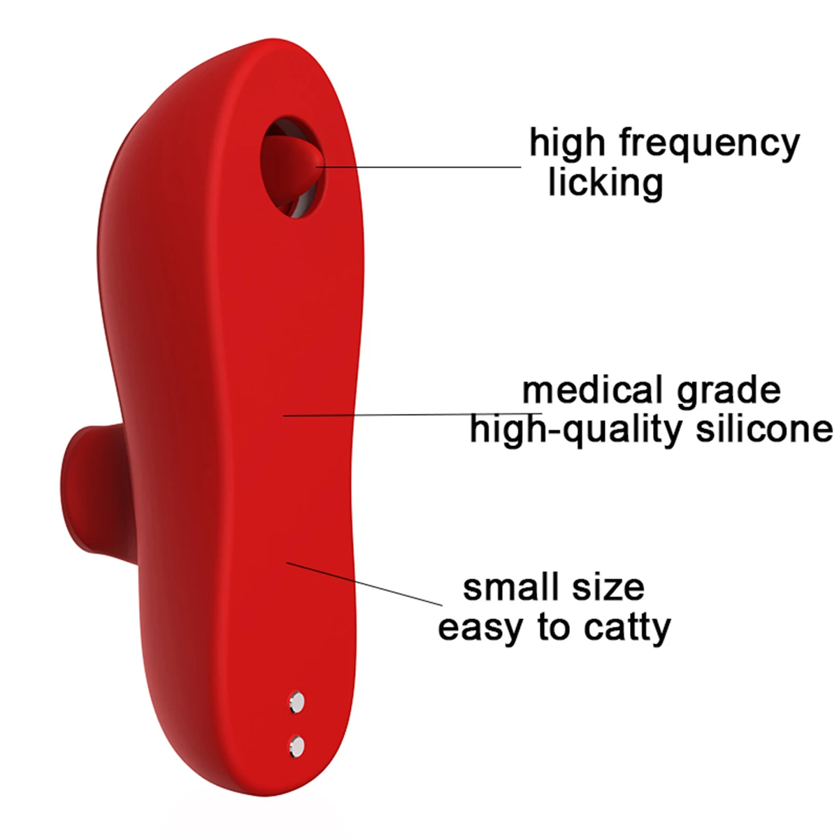 Licking Couple Vibrator Sex Toy ,Clit Finger Vibrator, Female Masturbator  with 5 licking modes and 5 licking speeds