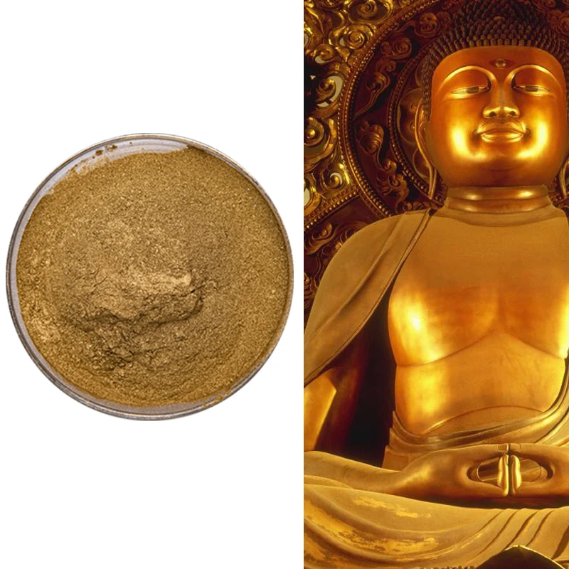 Fluorocarbon/epoxy/polyester liquid coating gold bronez for liquid paint coating