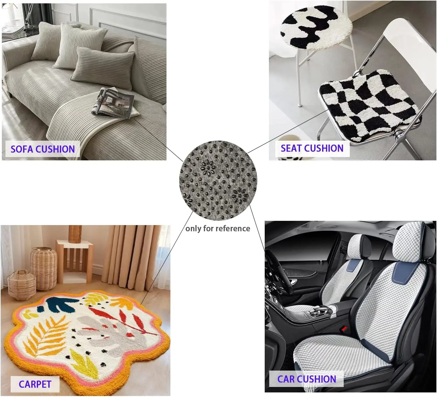Meter Rug Tufting Backing Base Cloth Fabric Grey Color tufting monk cloth for tufting gun