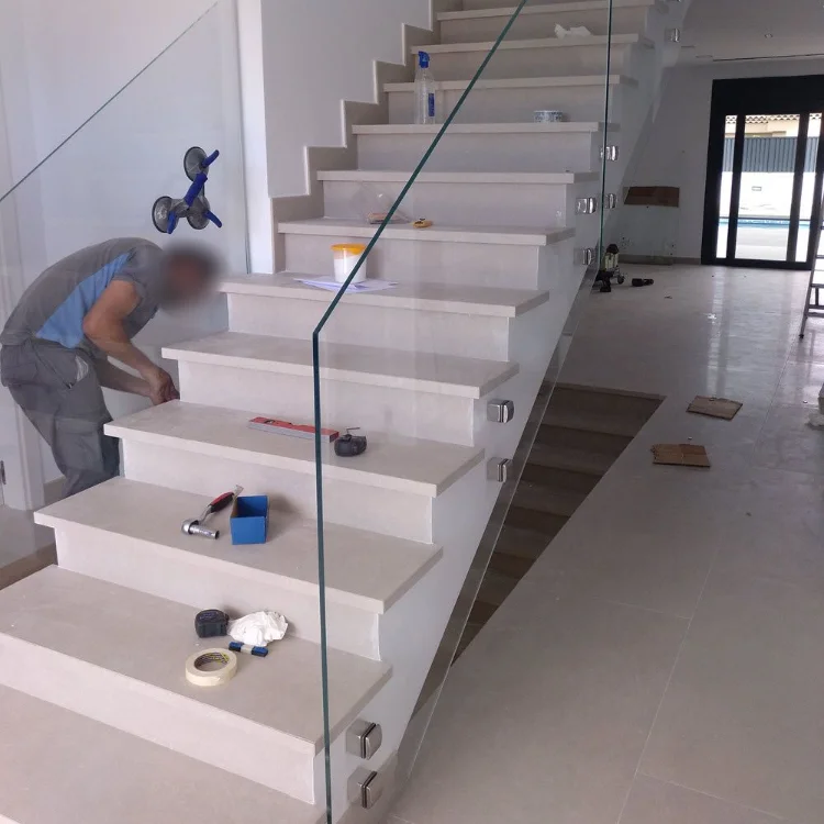 On Sale Aluminium U Channel for 12 mm Glass Corer Post Black Handrail Balustrade for Stairs