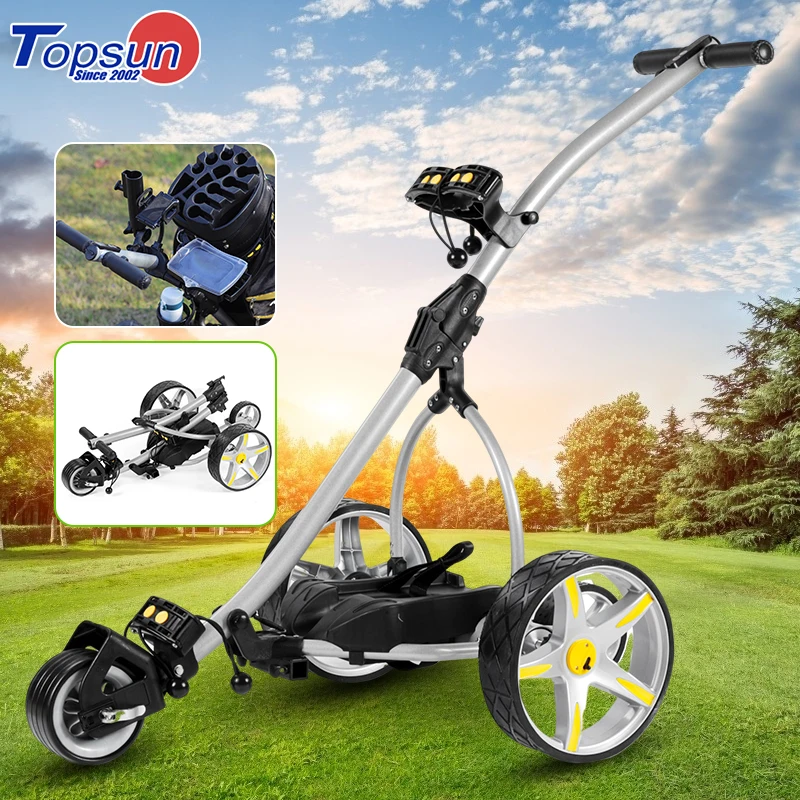 electric golf scooter Foldable remote control golf trolley with lithium battery 3 WHEEL cheap electric golf cart