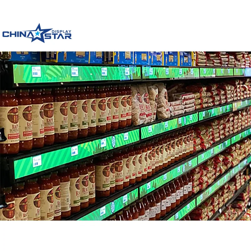 Small Pitch p1.25 p1.87 Supermarket Shelves Display LED Video Screen Shelf Ads Display Screen