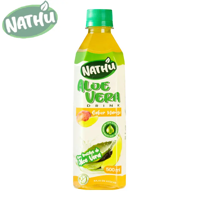 Hupo Wholesale Food and Beverage FMCG Products 500ml Aloe Vera Drink Soft Drinks Private Label for South American
