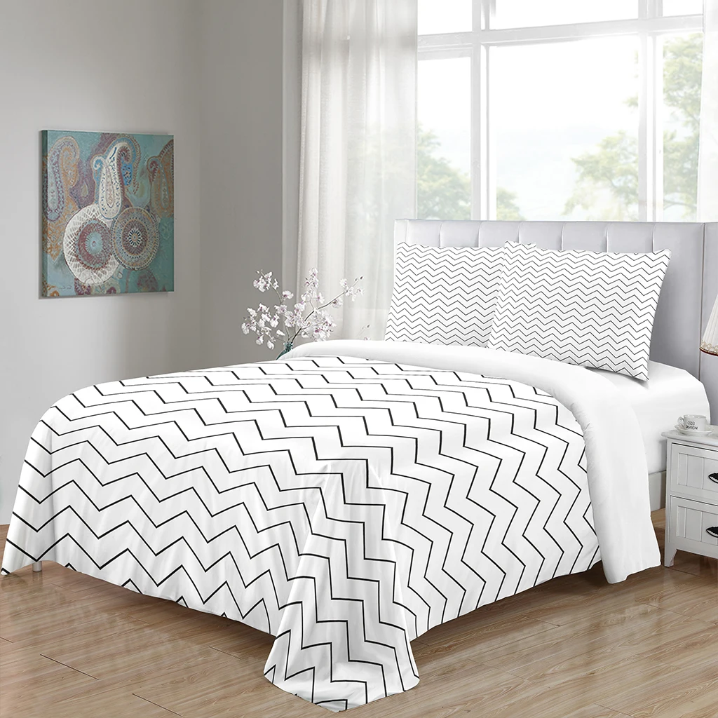 Wholesale Custom design 3-piece duvets and bed sheets	3D Printed Duvet Cover 111% Polyester