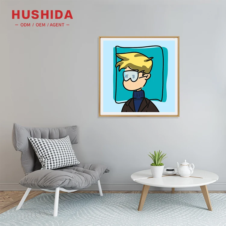 HUSHIDA квадратный дисплей 21 5 дюйма 32 NFT художественная цифровая фоторамка жетон Рамка Картина wifi