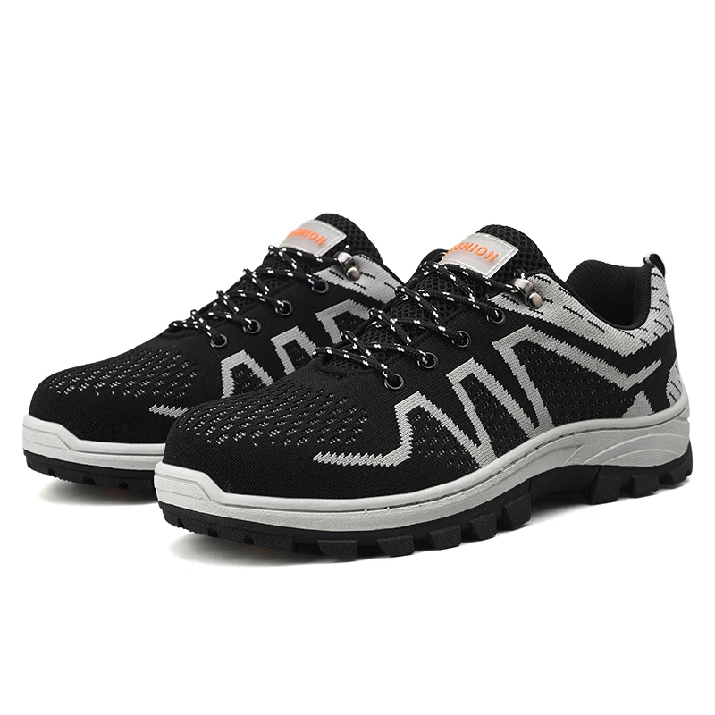 
RTS Steel toe protective shoes fly breathable upper work safety shoes for men 