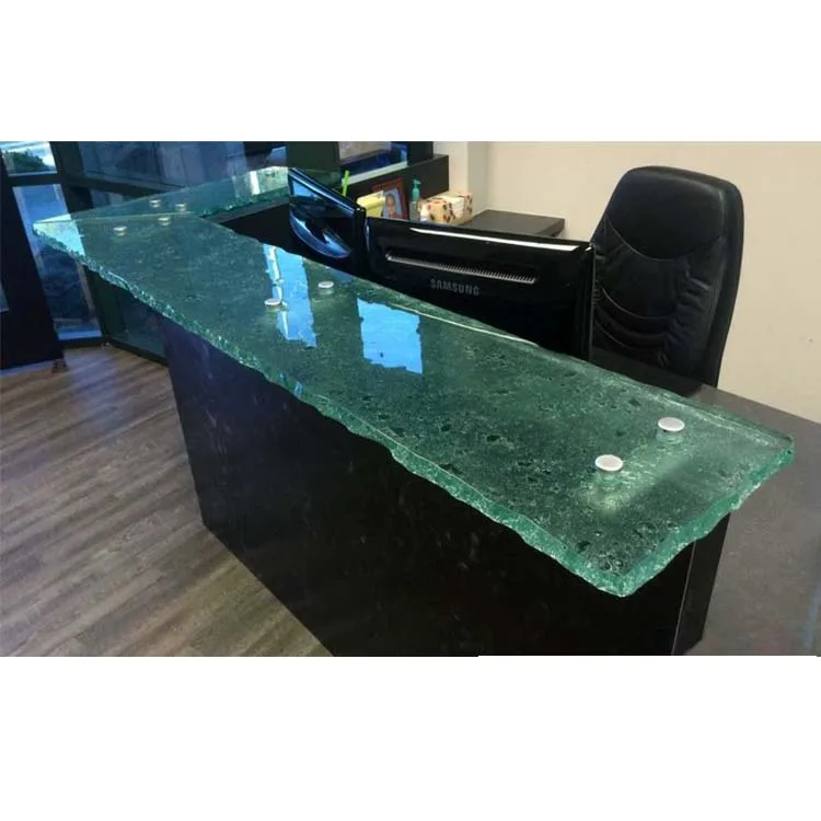 Kiln Cast Glass Countertop Decorative Architectural 3-19mm Tempered Hot Melt Building for Partition Wall and Railing