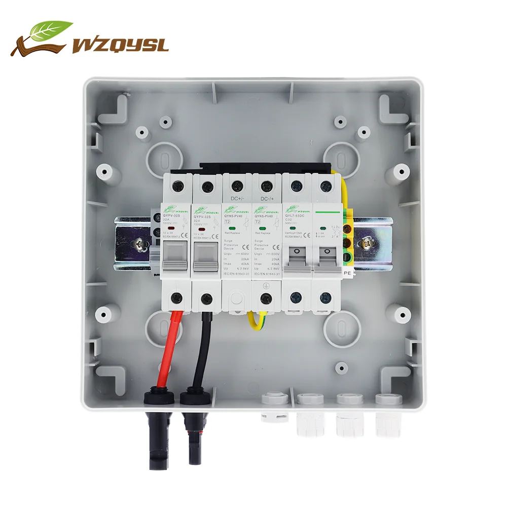 WZQYSL QYHA-PV1/1 IP66 1/2/3/4/ IN OUT 1/2/3/4 500 В 1000 Pv блок комбайнера Dc коробка