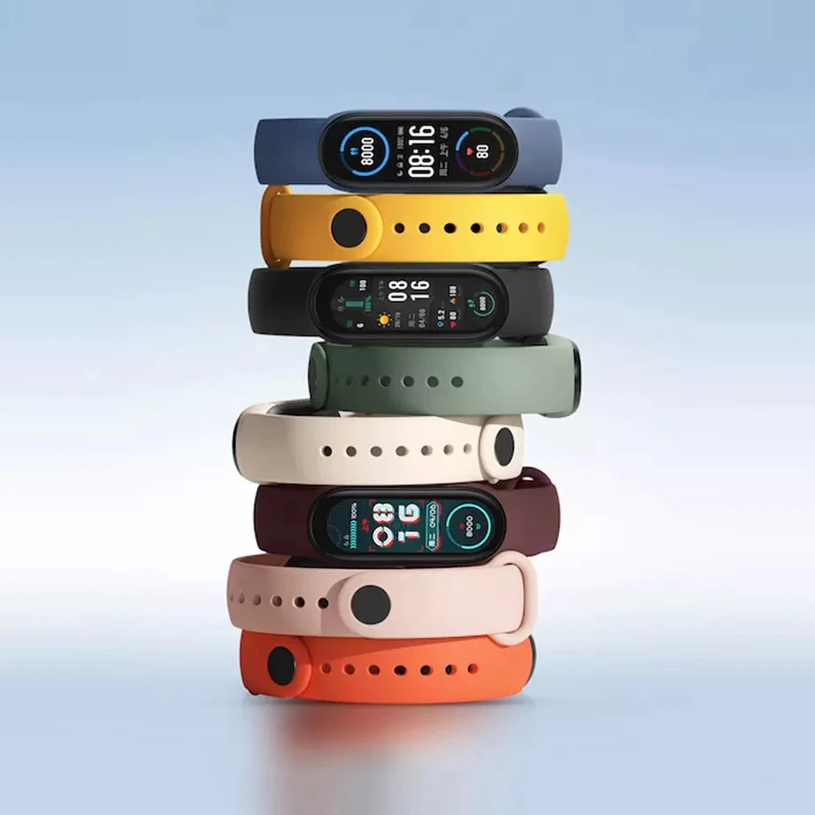 Новинка 2021 оригинальный Смарт-браслет xiaomi Mi Band 6 фитнес-трекер с измерением пульса и уровня кислорода в крови AMOLED водонепроницаемый
