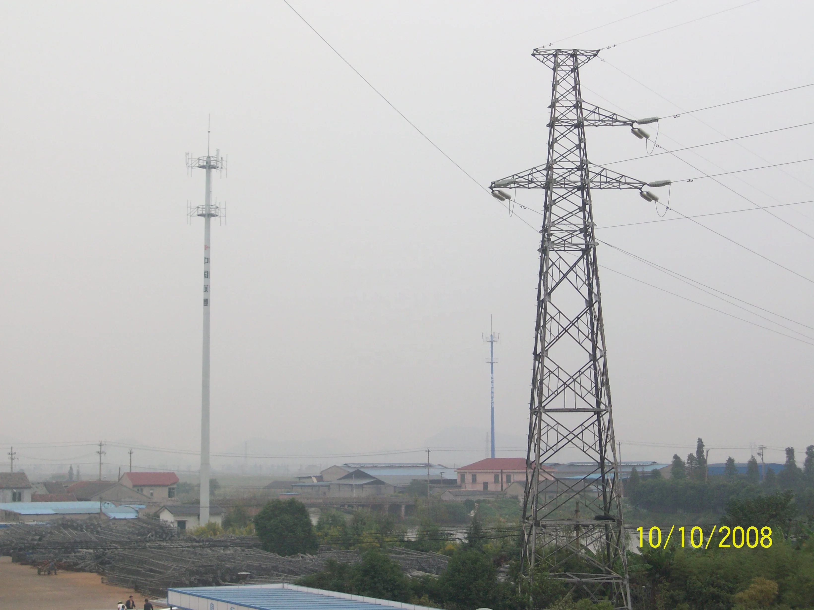 
220KV Steel Lattice electric power angular tower 