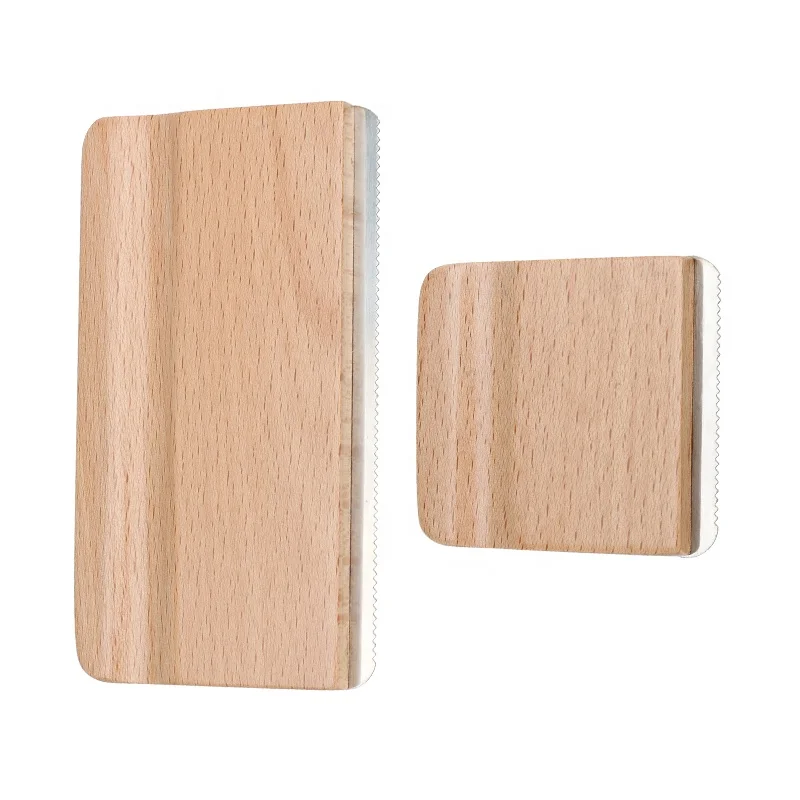 Factory Wholesale Custom Logo Wood Deshedding Tool Horse Grooming Curry Comb