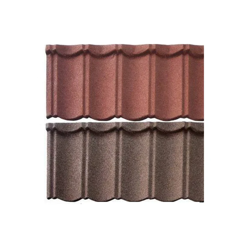 Terracotta Color Corrugated Stone Coated Metal Roof Tiles Instead Of Traditional Clay Tiles