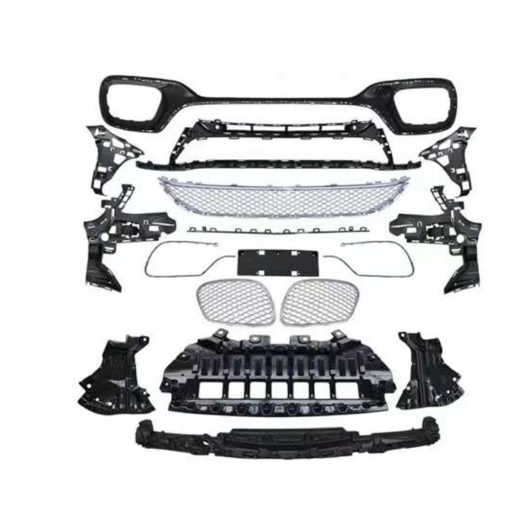 19-21 for Mercedes-Benz S class car W222 facelift S63 S65 style front bumper side skirts rear bumper body kit