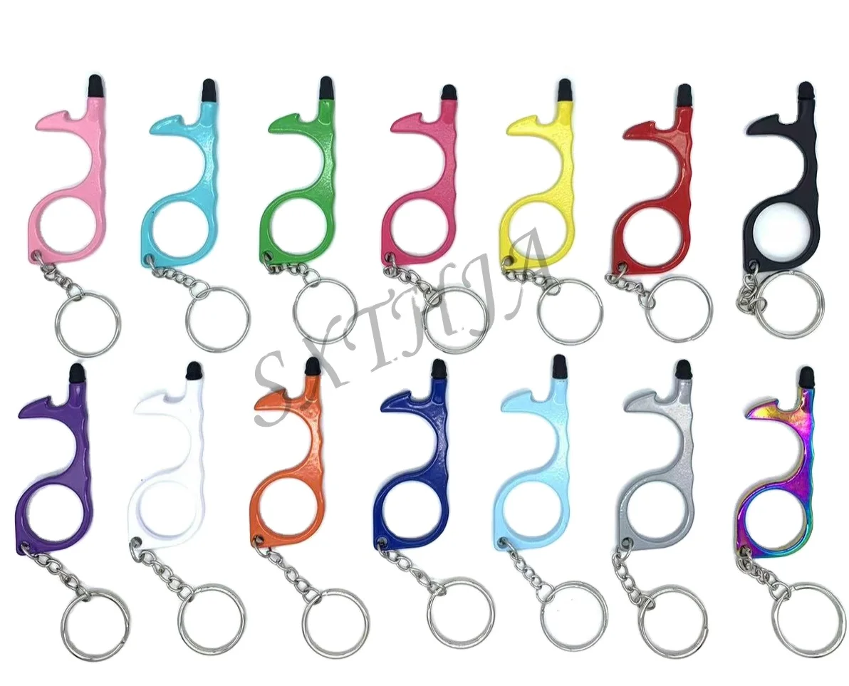 Anti Touch Door Opener Non Contact Safety Door Opener Handle Tool Keychain Self Defense Supplier