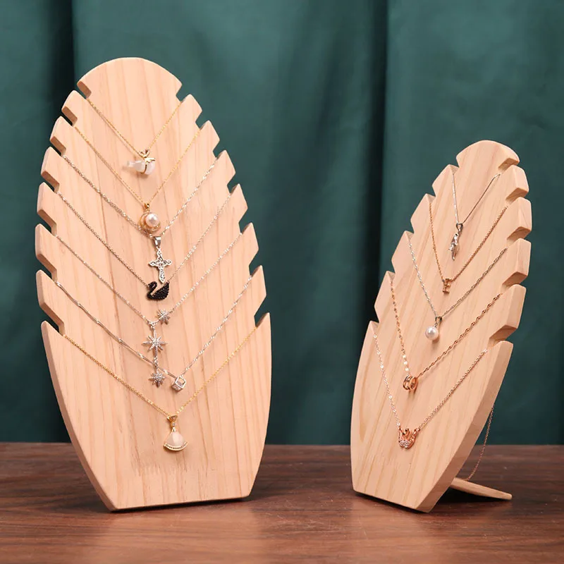 Solid wood jewelry display rack necklace bracelet rack pendant Jade jewelry jewelry storage props display window display