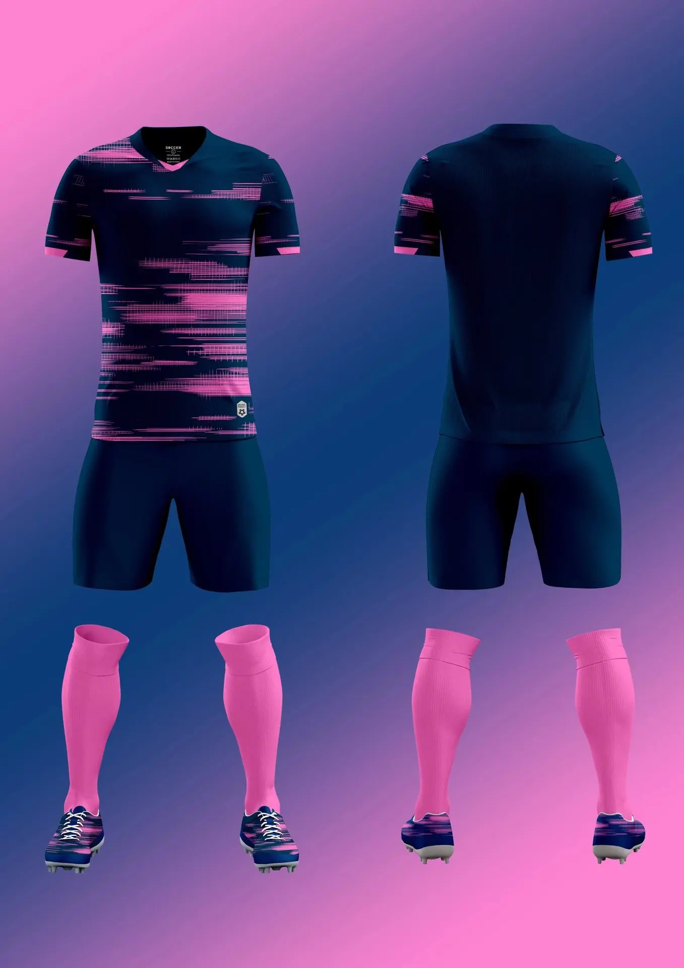 Outdoor Sports Orange Soccer Uniforms Clothes Football 2023 Professional Soccer Uniforms