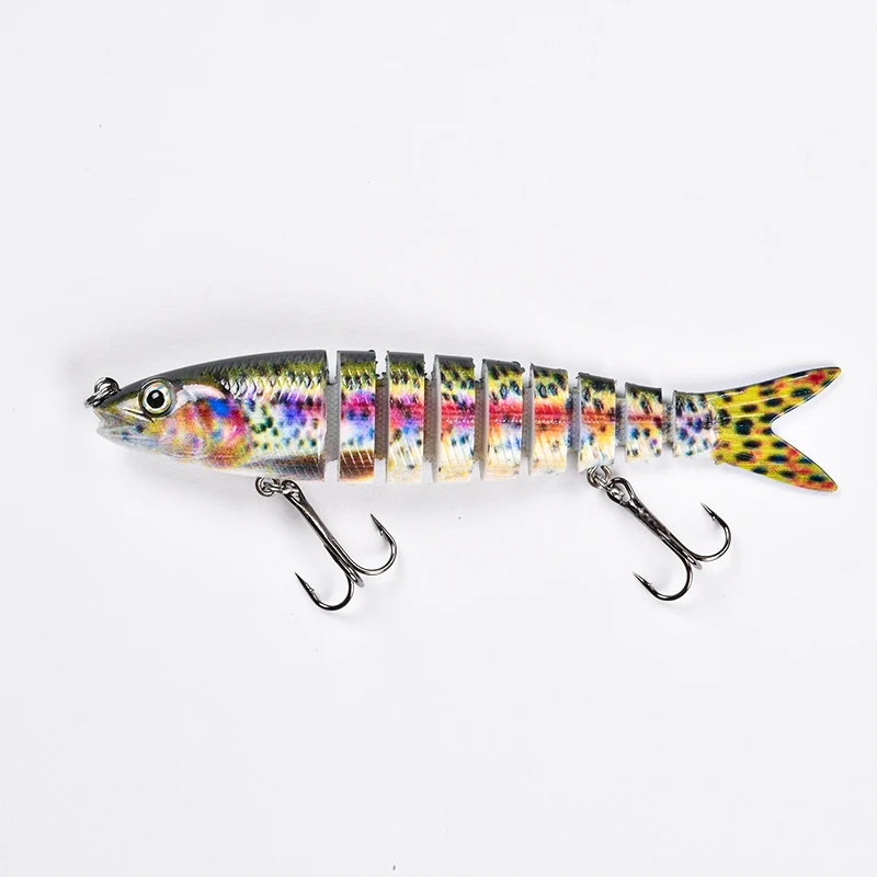 Lureking 9 Section 9.5cm 10.2g Hard Eel Swimbait, Lifelike Jointed Fishing Lures