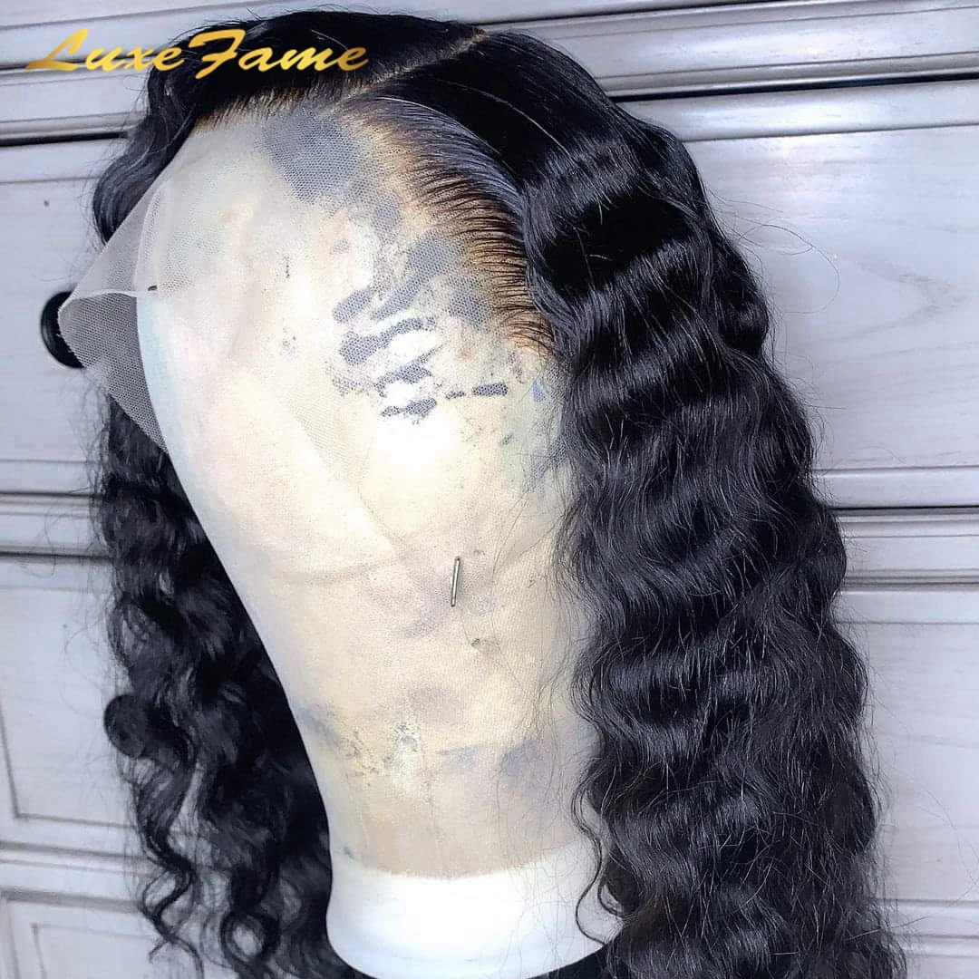 
Бразильский боковая часть, парик с кружевом, длинные парики из натуральных волос афро кудрявый парик из человеческих волос, класс 10 распущенных волос глубокая волна 30 дюймов фронтальной парик 