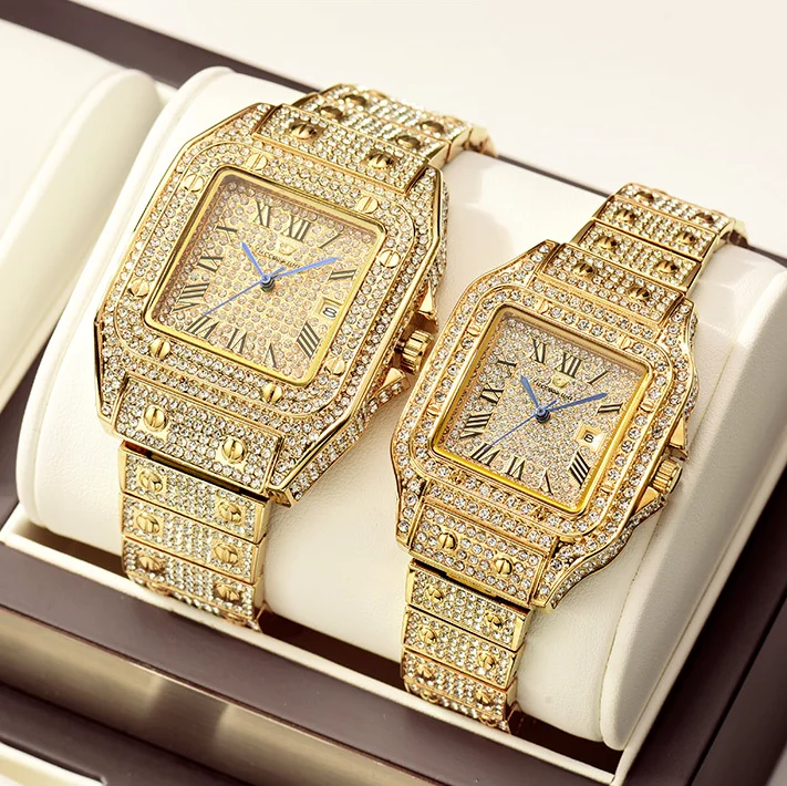 Роскошные мужские часы VVS Ice Out Moissanite с бриллиантами от производителя большим брендом Стоимость