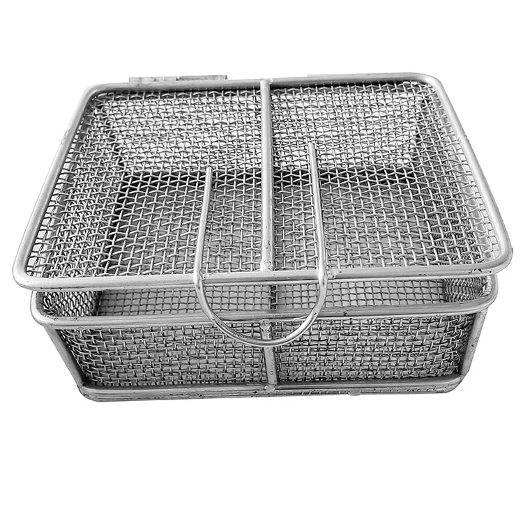 Stainless Wire Mesh Basket Fry Basket with Handles Real Factory in China
