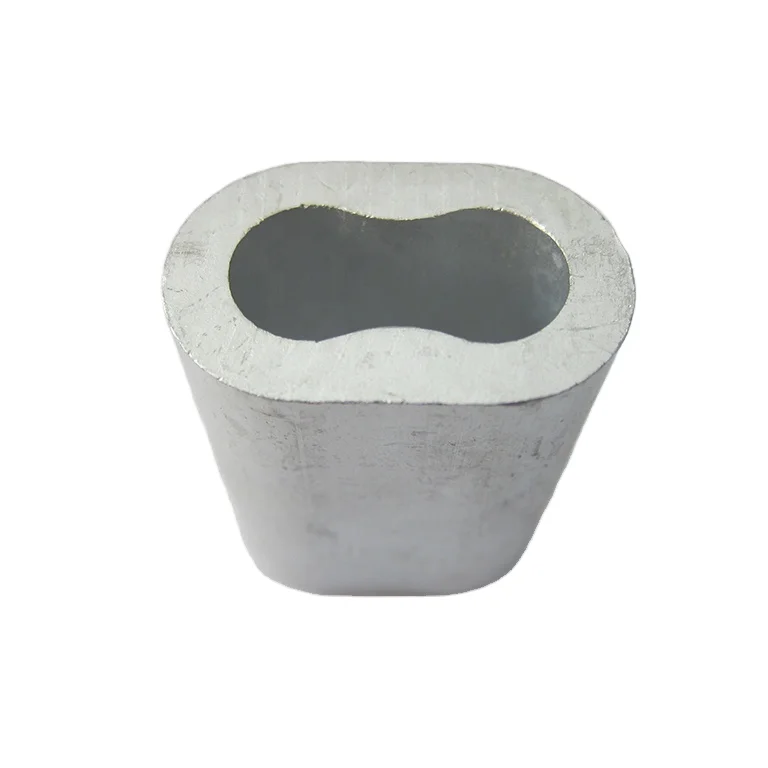 JIS Type Aluminium Sleeve for Wire Rope Connecting Plain Finish Customizable Carton Packing