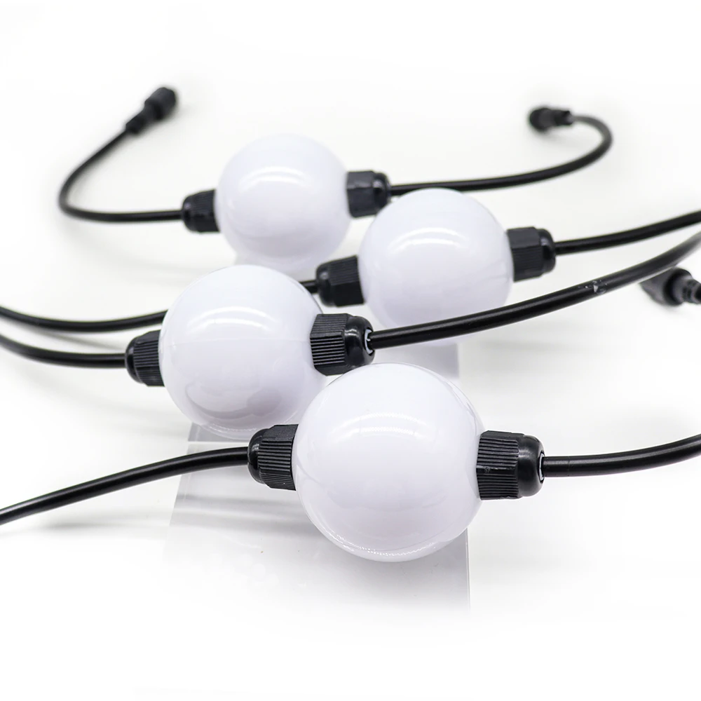 Christmas Lights 360 Visible Waterproof 50mm Full Color Smart Digital RGB Pixel LED Lighting Ball