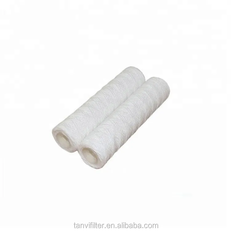 10 Micron  PP 10 20 30 40 Inch String Wound Filter Cartridge for Sediment Removal