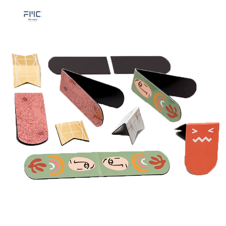 Folding Paper Printing Book Marker Bookmarker Fridge Magnet   Card Paper Magnetic Bookmarked
