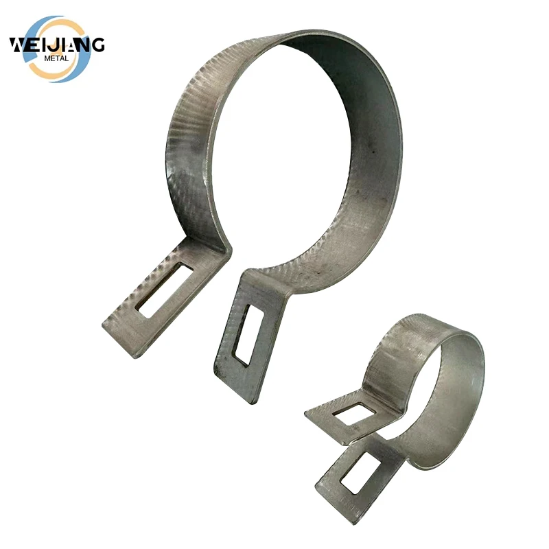 Galvanized Fence Mounting Steel Post Connector Metal Fence Brackets And Clamps