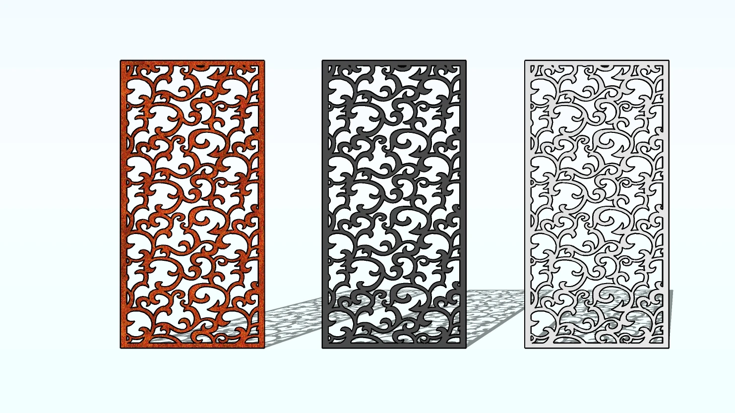 2022 innovative  metal screen partition divider decorative metal room dividers