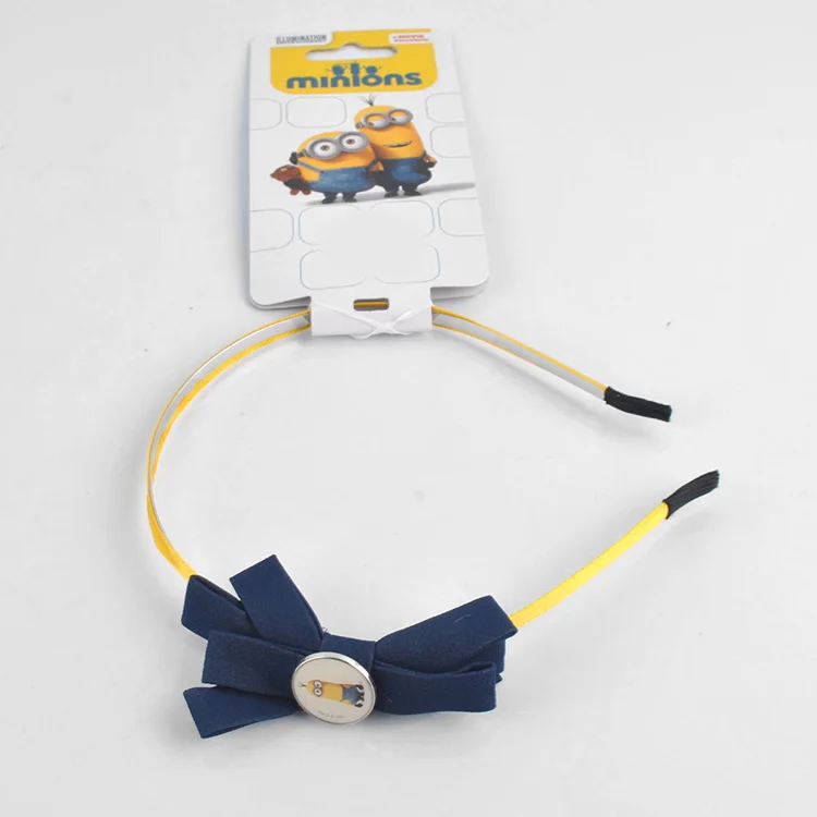 Latest design resin charm plastic baby hair band with iron clip for girls