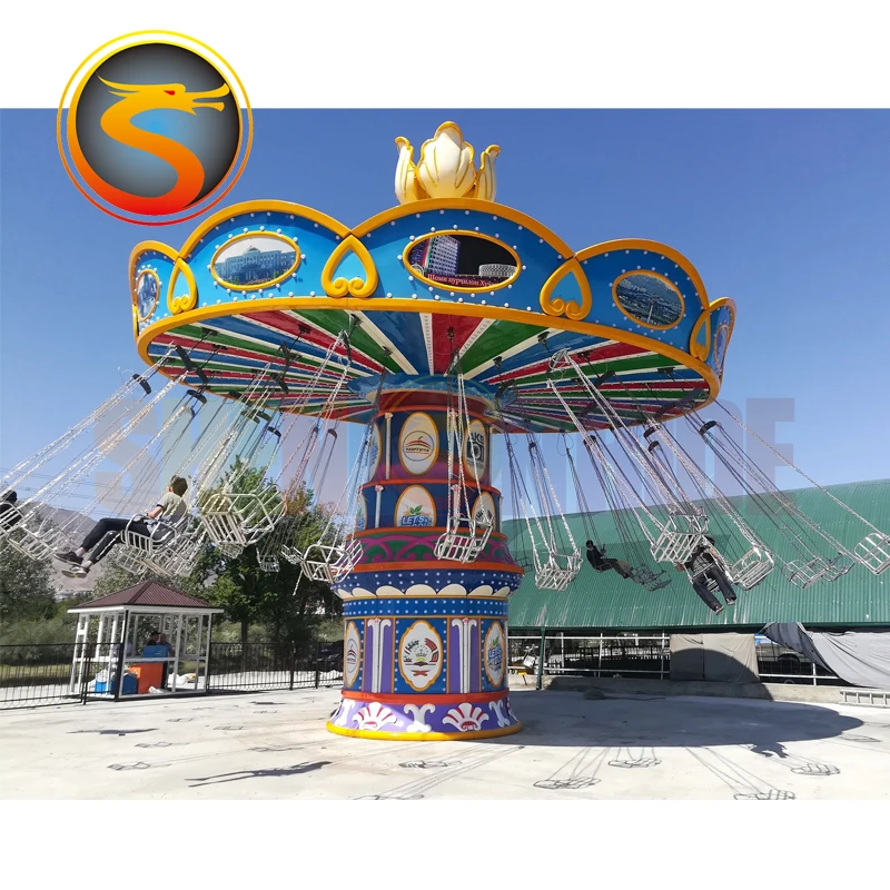 Outdoor Rides Exciting Park 36 Seats Shaking Head Flying Chair Rides for Sale