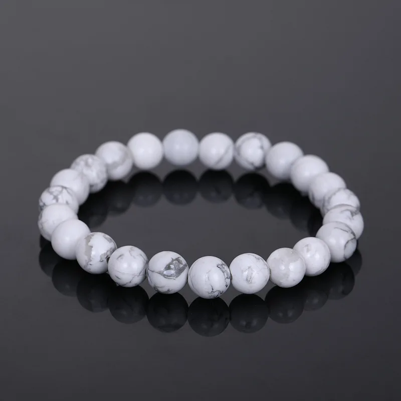 2023 Natural Stone Bracelet Various Materials Round Beads Delicate Black Agate Amethyst Bracelet