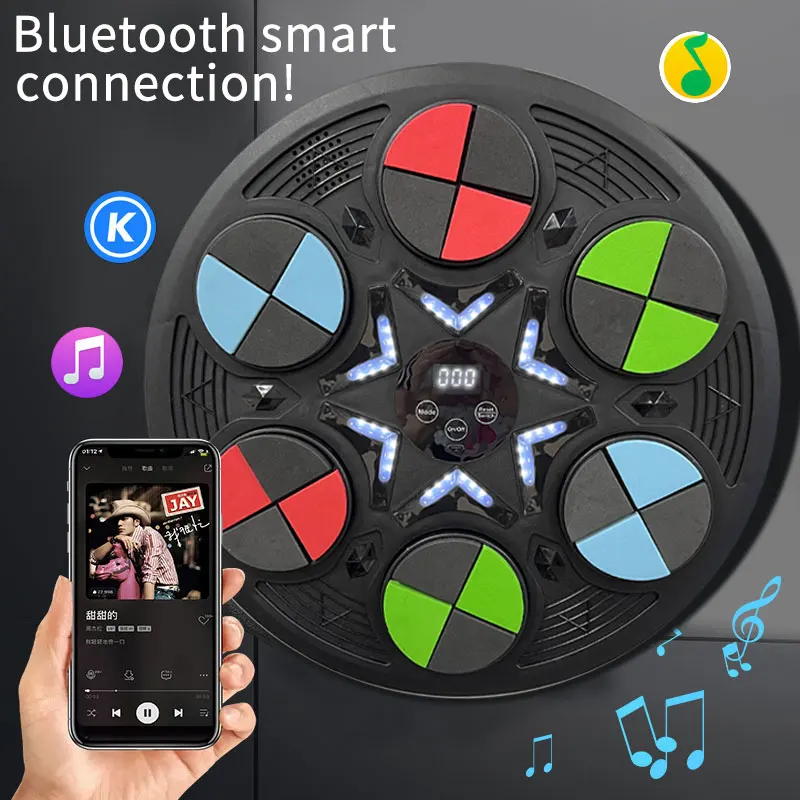 Smart Home Wall Boxing Machine PP+EVA Material for Adults and Children Music Sports Trainer with Target for Fitness