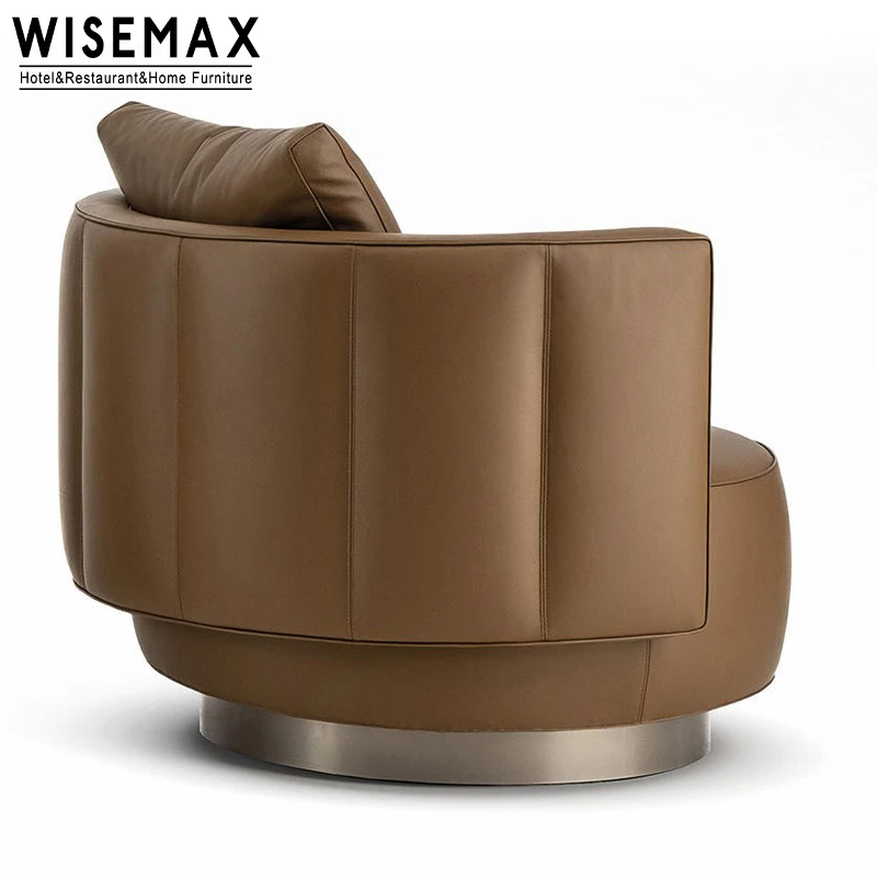 WISEMAX мебель итальянские современные дизайнерские диваны диван кресло набор из дерева на заказ кожаные для гостиной