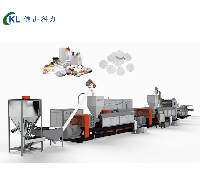 3 layers PE physical Co-extrusion laminating machine for sealing Plastic Bottles