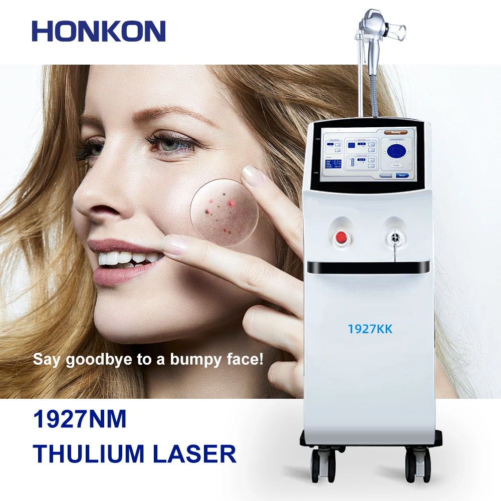 Vertical 1927nm Thulium laser Skin Resurfacing Stretch Mark Removal Machine and Laser Equipment