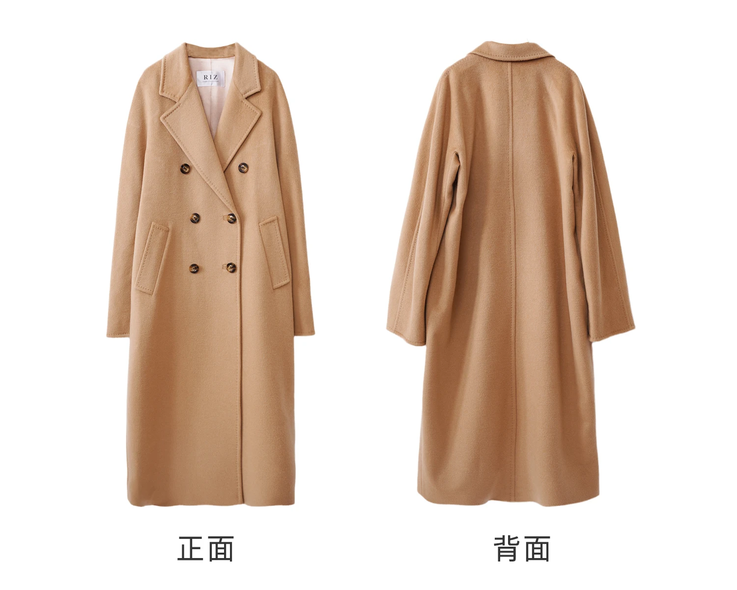 Новое поступление 2022 настоящие пальто из 100% шерсти женское кашемировое