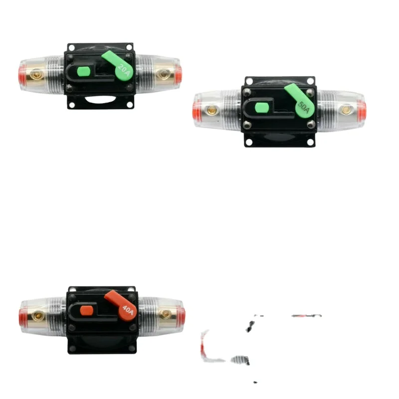 
DC 12V-24V Auto Car Marine Bike Stereo Audio Circuit Breaker Reset Fuse Inverter 