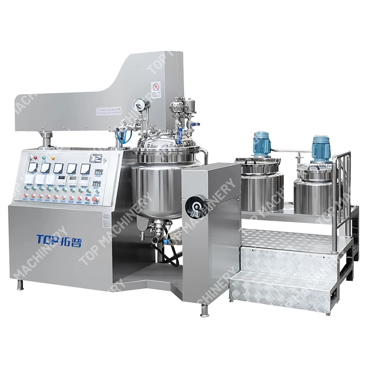 Top Homogenizer Food Hand Cream Hand Lotion Making Mixing Machine Vacuum Emulsifying Homogenizing Machine