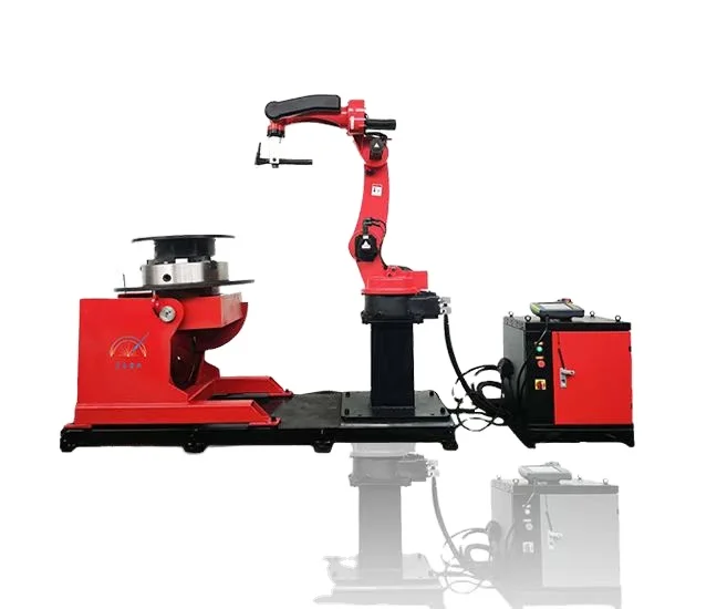Fully automated robot with chuck and positioner for laser welding/cladding/surfacing machine