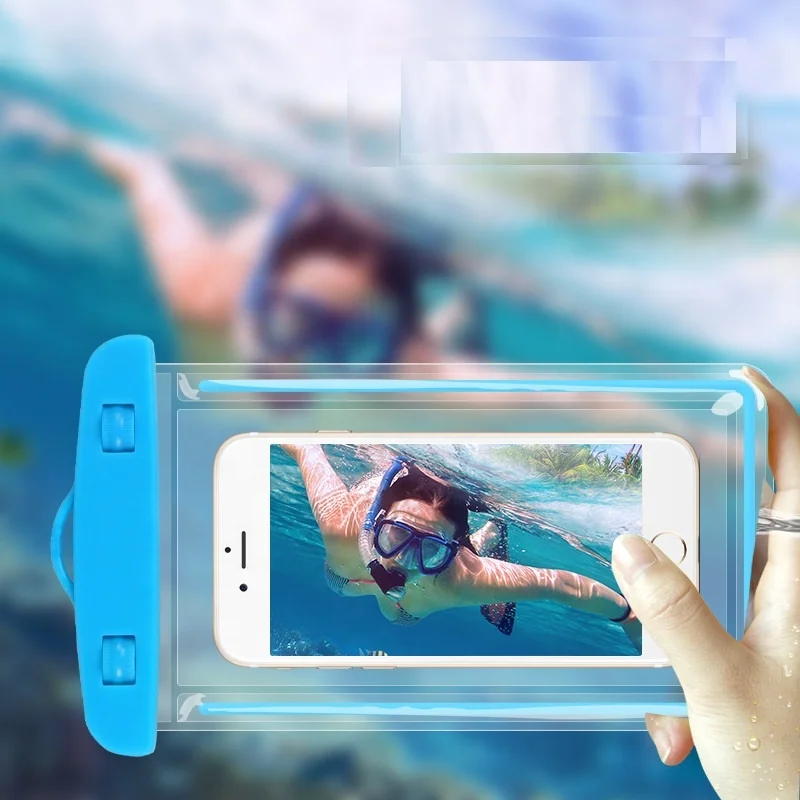 waterproof dry iphone bag with lanyard compatible with iphone samsung