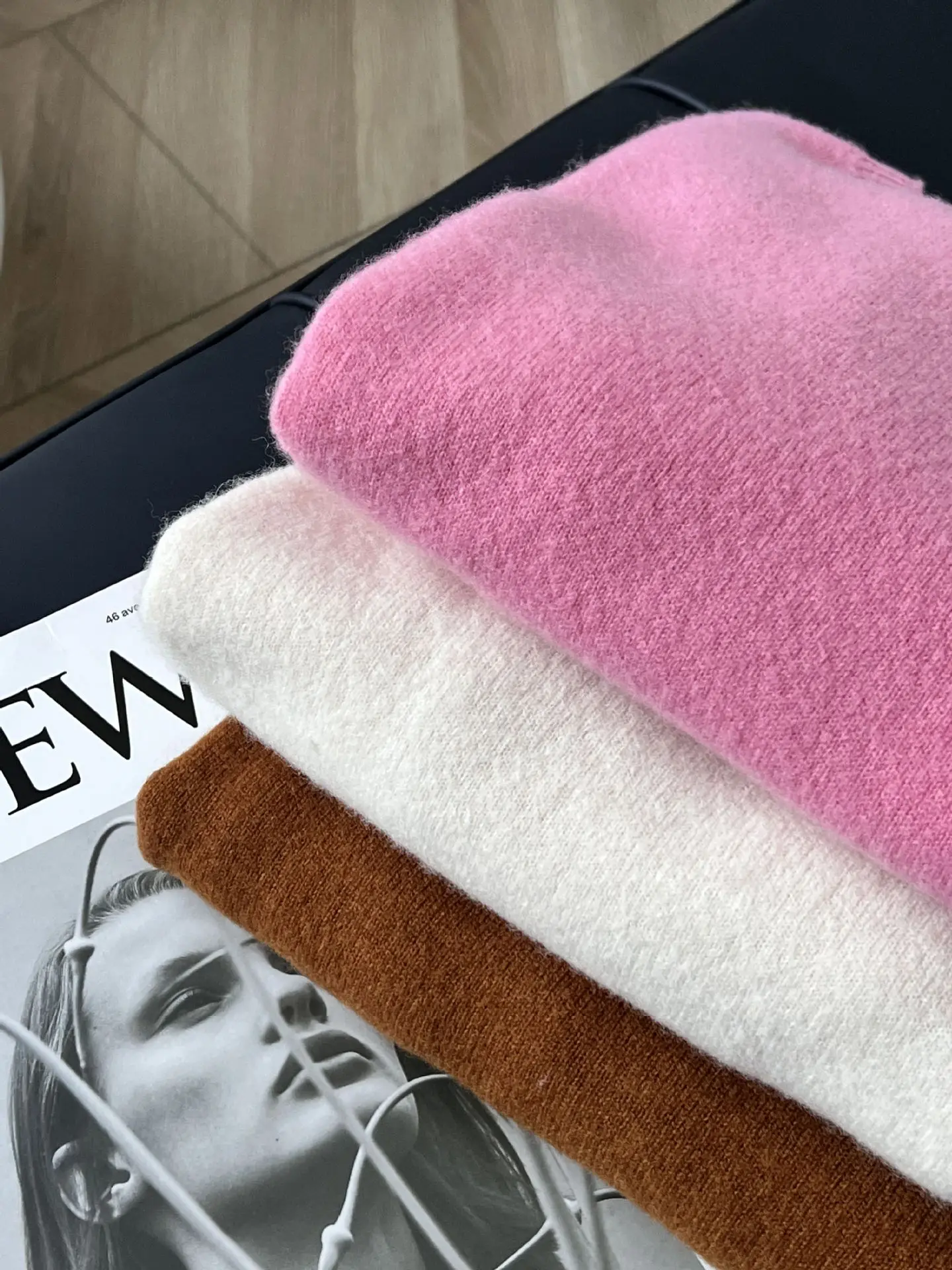 Simple Korean system stylish sweaters for women Soft skin-friendly and loose pink sweaters for women pink sweaters for women